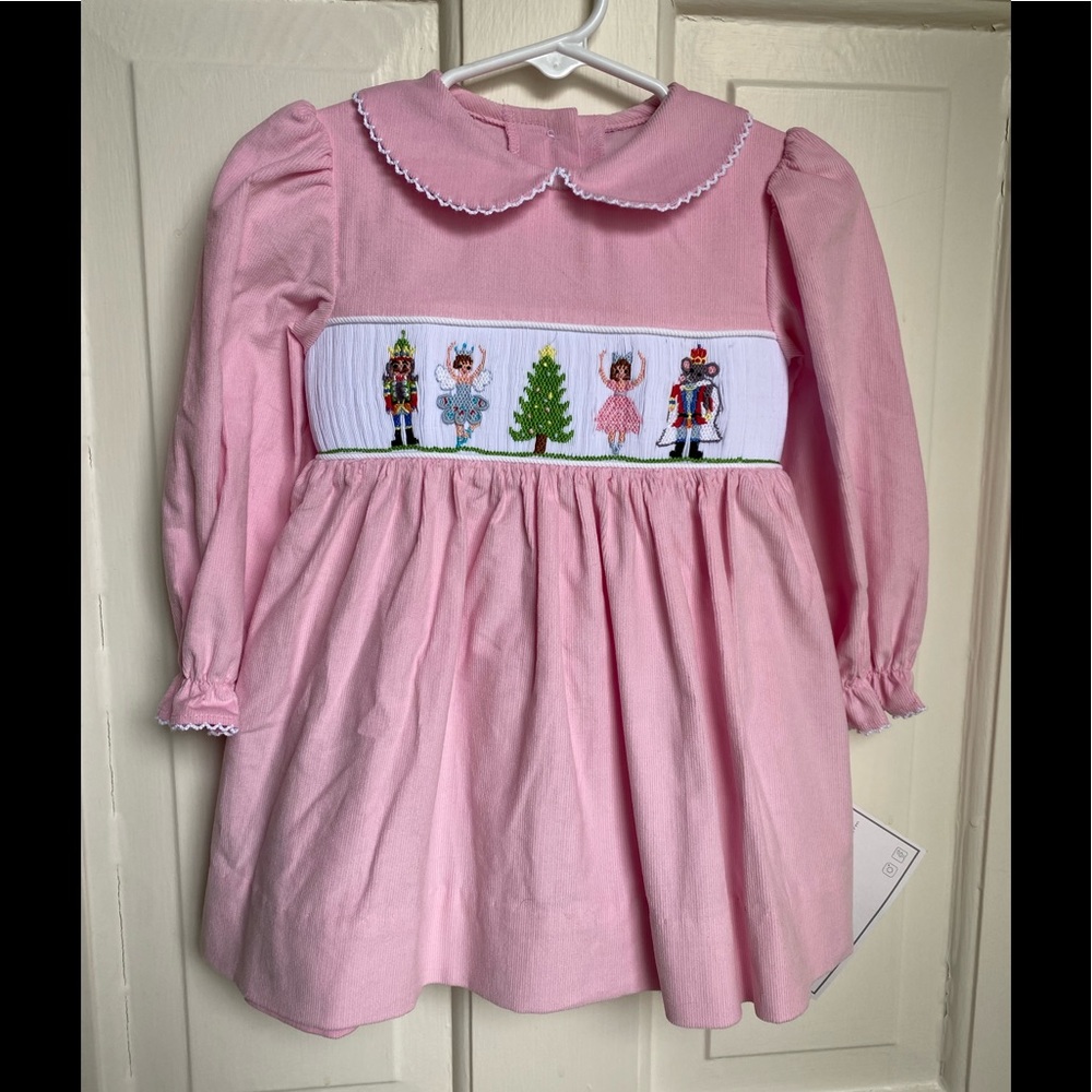 NWT Nutcracker Pink Corduroy Dress